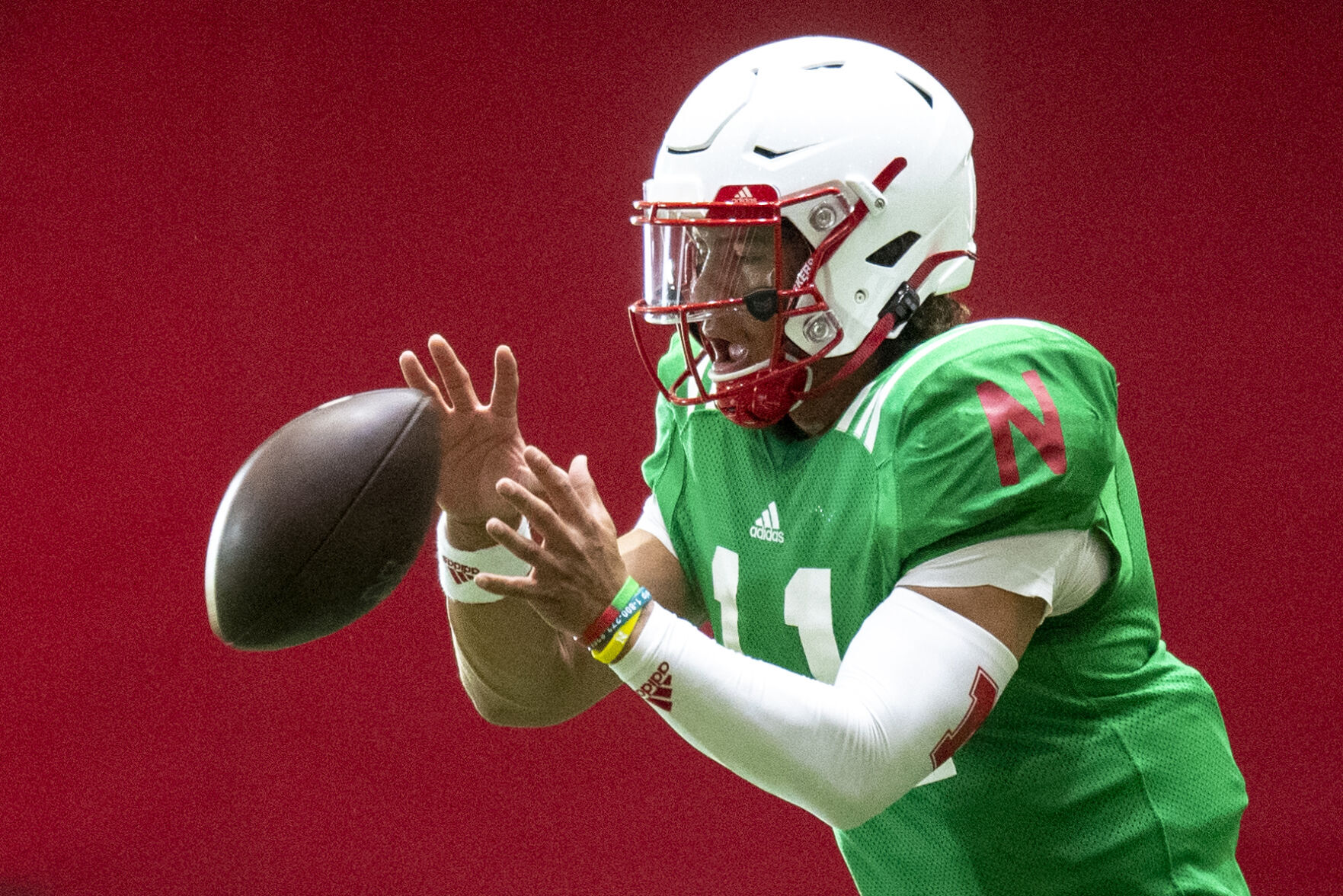 NU football practice, 8.1